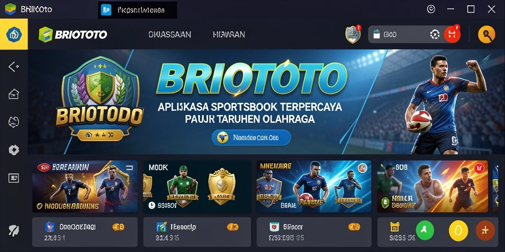 Tampilan antarmuka BRIOTOTO dengan fitur taruhan langsung yang interaktif.