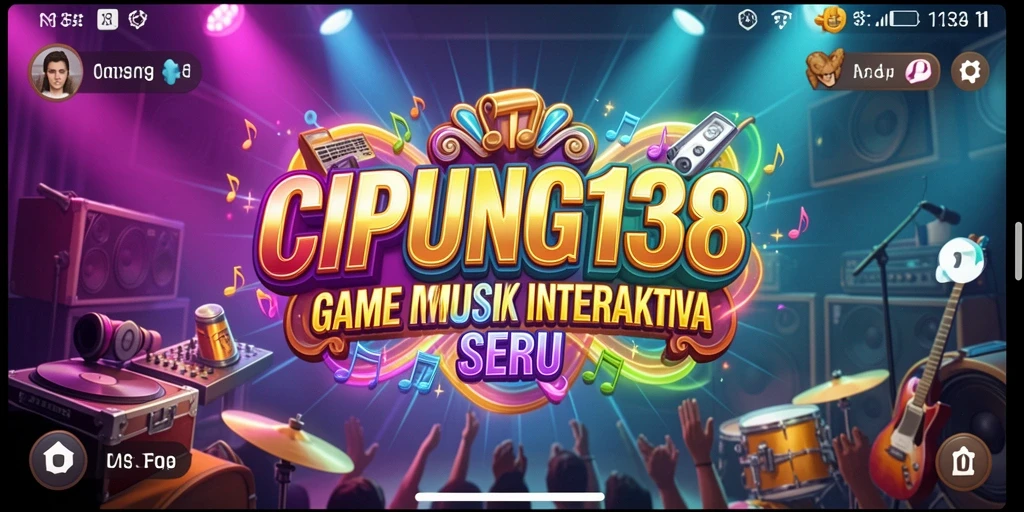 Tampilan screenshot gameplay CIPUNG138 saat berinteraksi dengan musik.