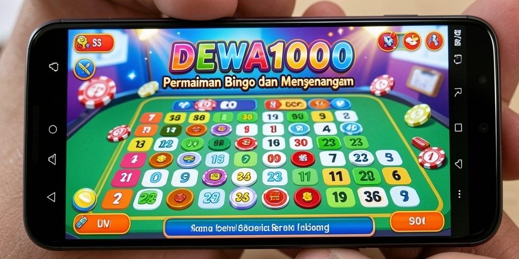 Screenshot DEWA1000 menampilkan gameplay Bingo yang seru dan menarik.