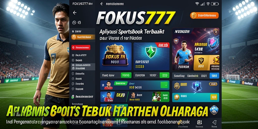 Screenshot FOKUS777 menampilkan tampilan antarmuka taruhan olahraga yang interaktif.