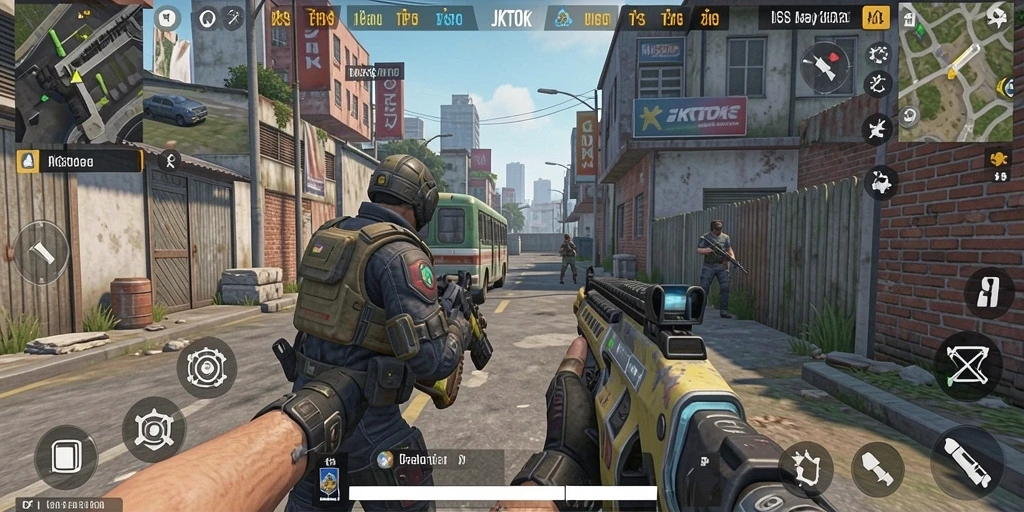 Tampilan gameplay JKTOK yang penuh aksi dan seru.