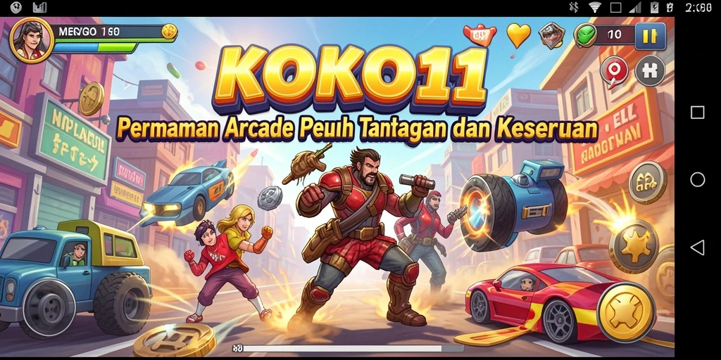 Tampilan gameplay seru dan penuh warna KOKO11.