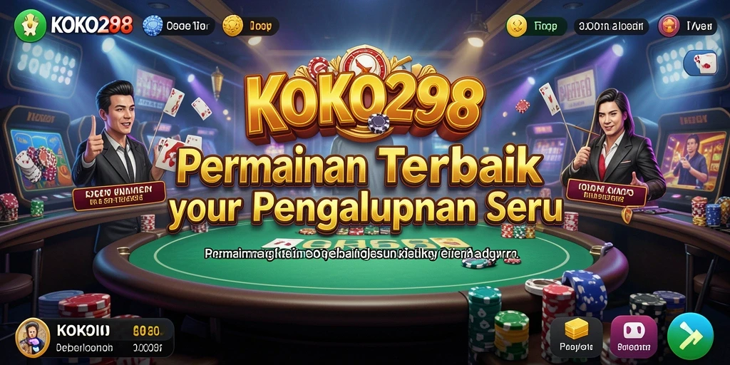 Screenshot utama KOKO288 menunjukkan pengalaman bermain kasino yang menegangkan.