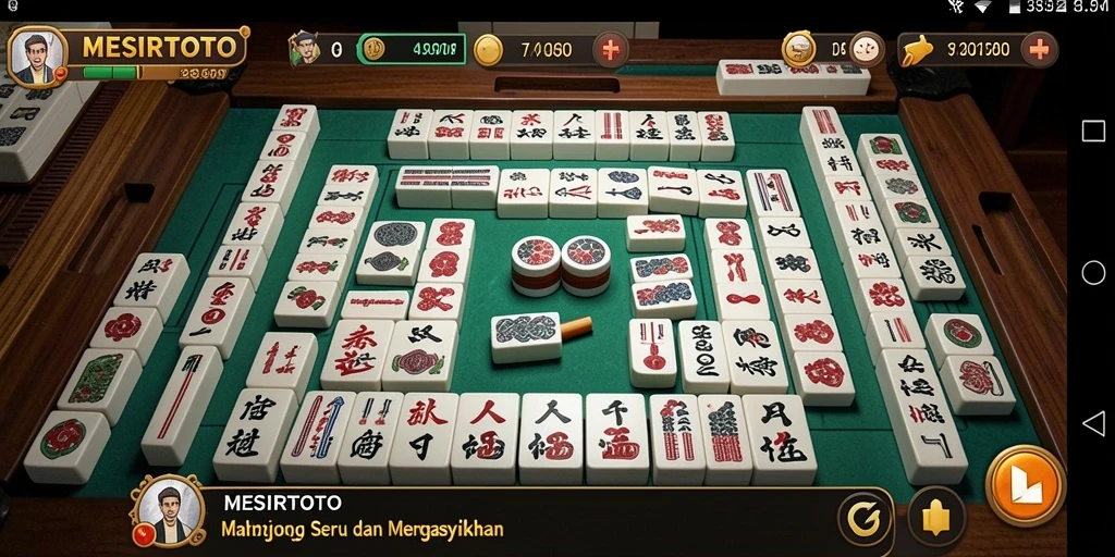 Tampilan gameplay menyenangkan dari game Mahjong MESIRTOTO.