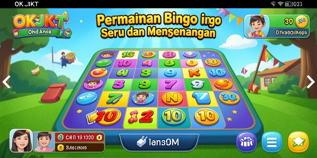 Tampilan gameplay seru dari aplikasi Bingo OKJKT.