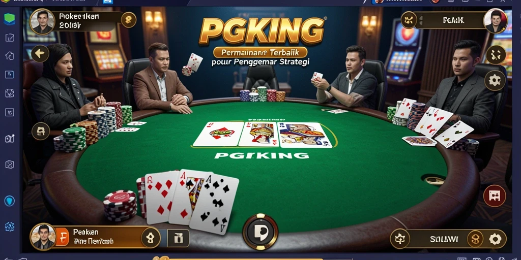 Tampilan gameplay PGKING yang menarik dengan aksi Poker seru.