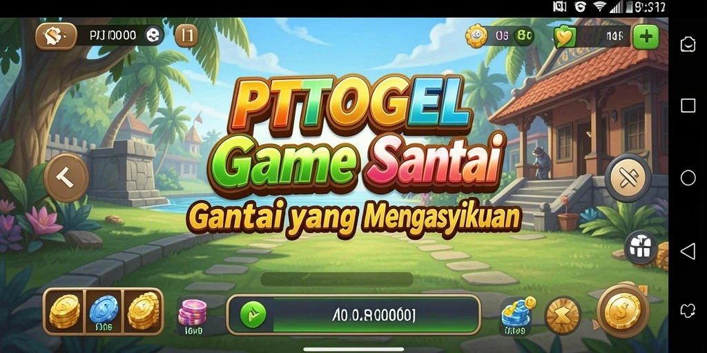 Tampilan gameplay PTTOGEL yang menyenangkan dan santai.