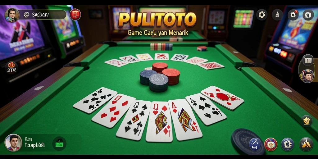 Tampilan gameplay seru dari PULITOTO saat bermain Gaple.
