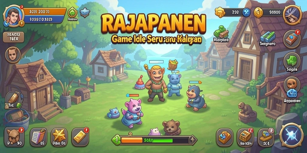Tampilan gameplay RAJAPANEN yang menarik dan penuh warna.