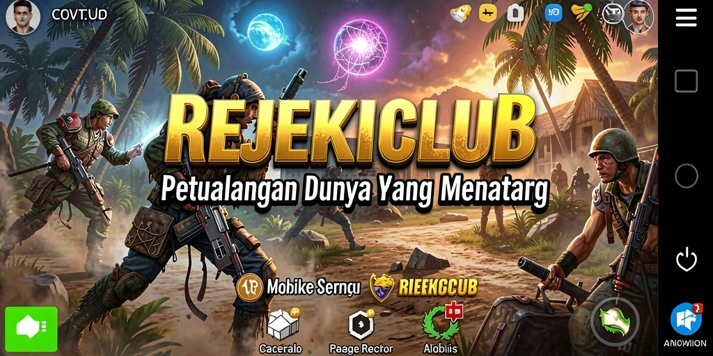 Tampilan gameplay menakjubkan dari REJEKICLUB dalam petualangan yang mendebarkan.
