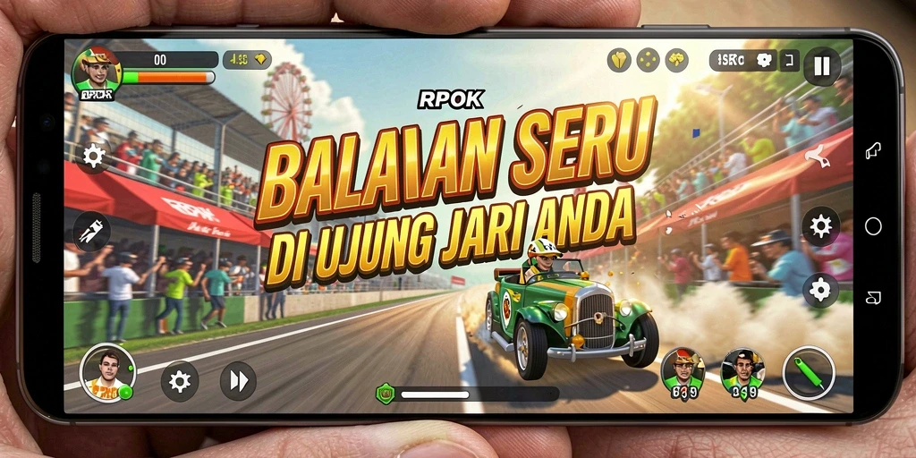 Gameplay Racing yang mendebarkan dalam RPOK dengan balapan intens.