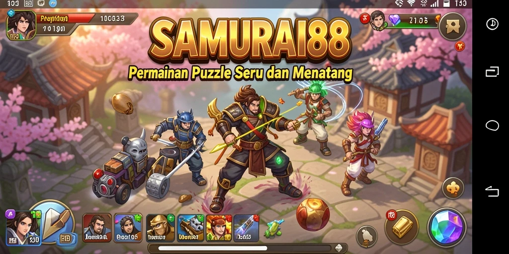 Tampilan gameplay menantang di SAMURAI88 dengan teka-teki menarik.