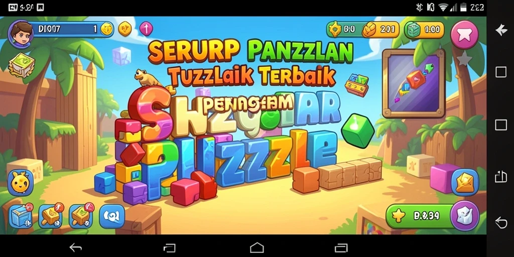 Tampilan gameplay SERURP yang penuh tantangan puzzle menyenangkan.