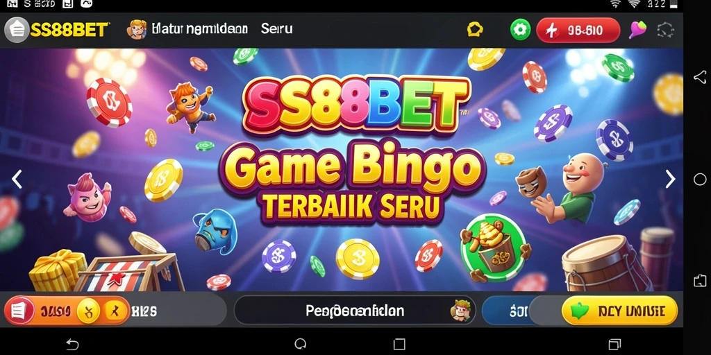 Tampilan menarik dari gameplay Bingo di SS88BET.