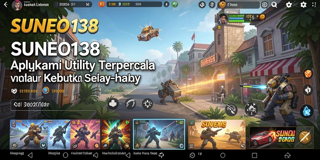 Tampilan utama SUNEO138 dengan berbagai fitur Utility yang menarik.